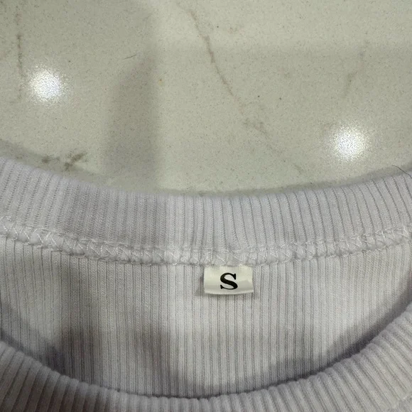 White Ribbed Tank Top - Picture 2 of 2